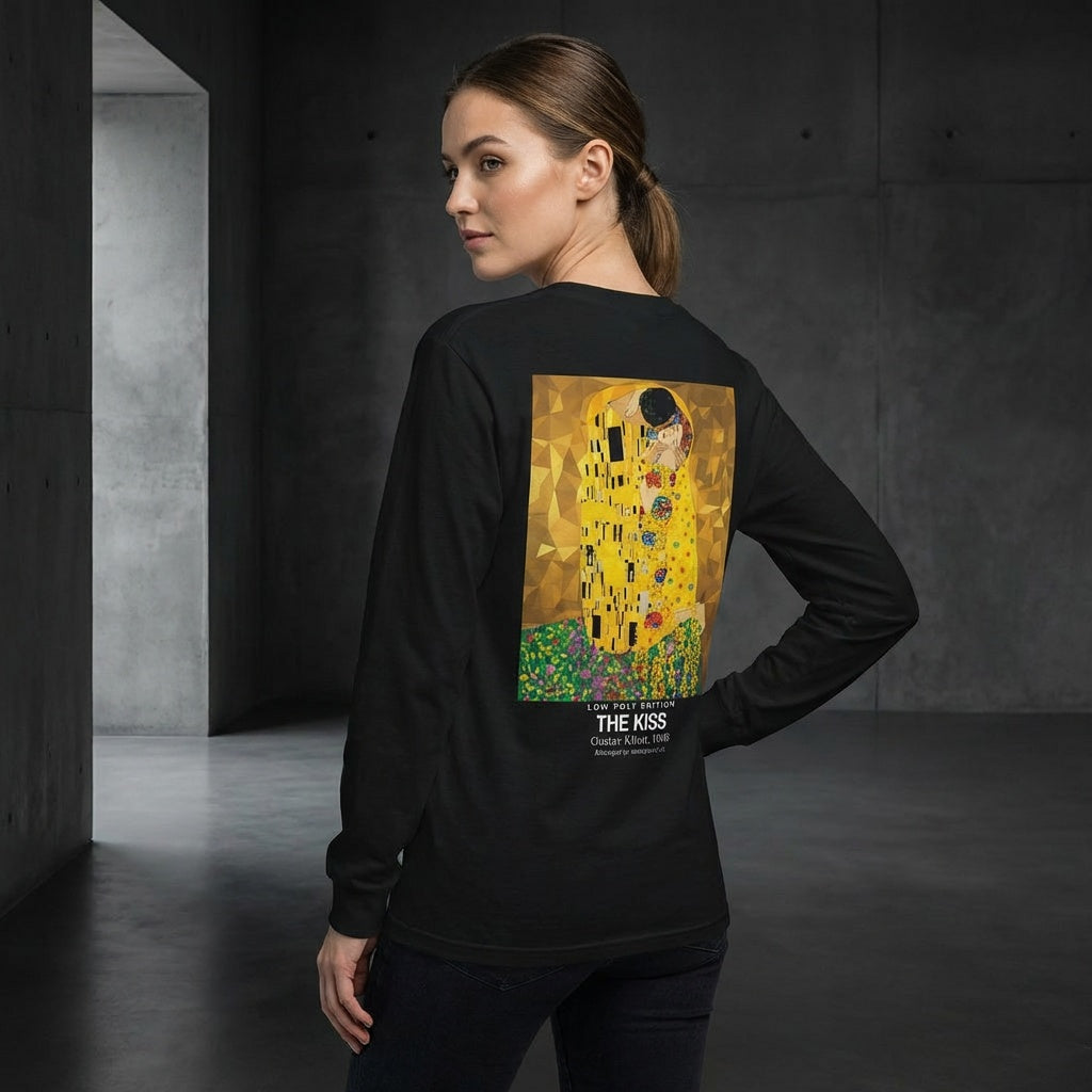 The Kiss Longsleeve T-Shirt - LOW POLY EDITION-2