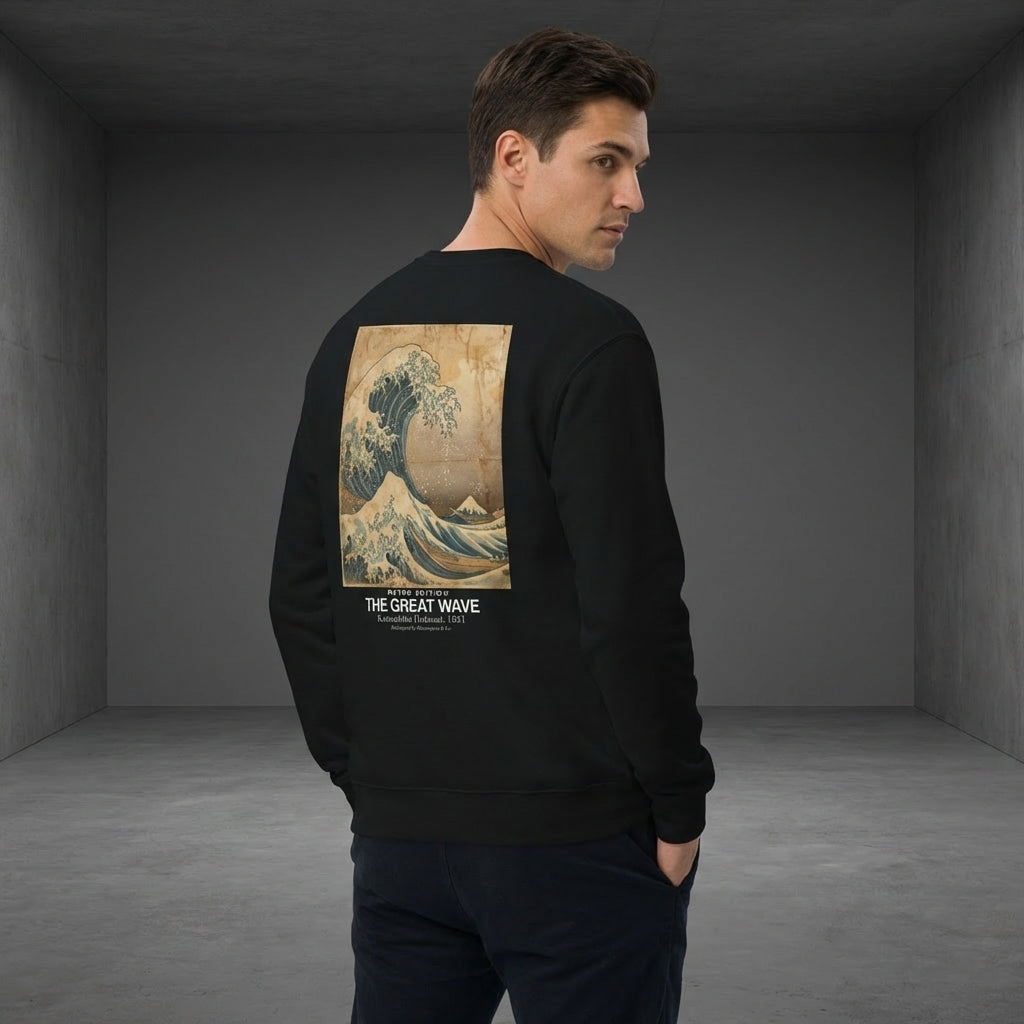 The Great Wave Sweater - RETRO EDITION-4