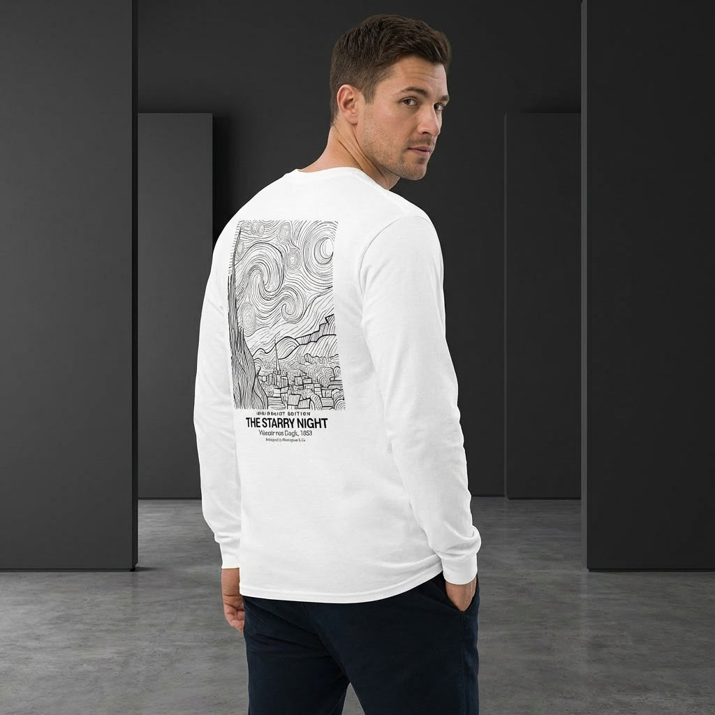 The Starry Night Longsleeve T-Shirt - MINIMALIST EDITION-2