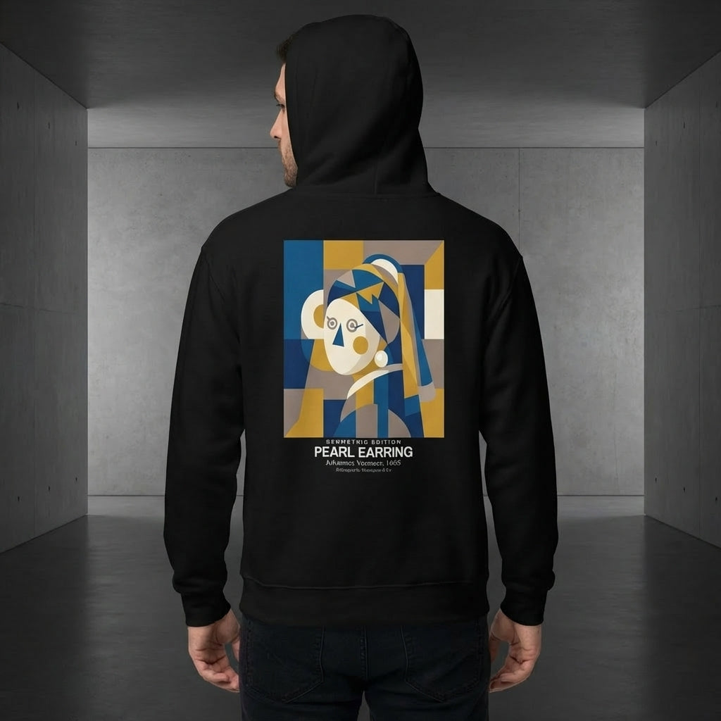 Girl with a Pearl Earring Hoodie - GEOMETRIC EDITION-3