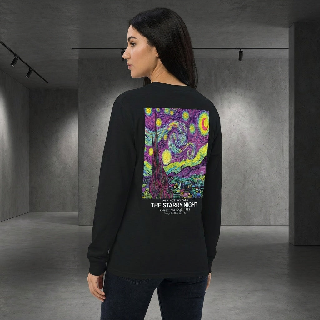 The Starry Night Longsleeve T-Shirt - POP ART EDITION-2