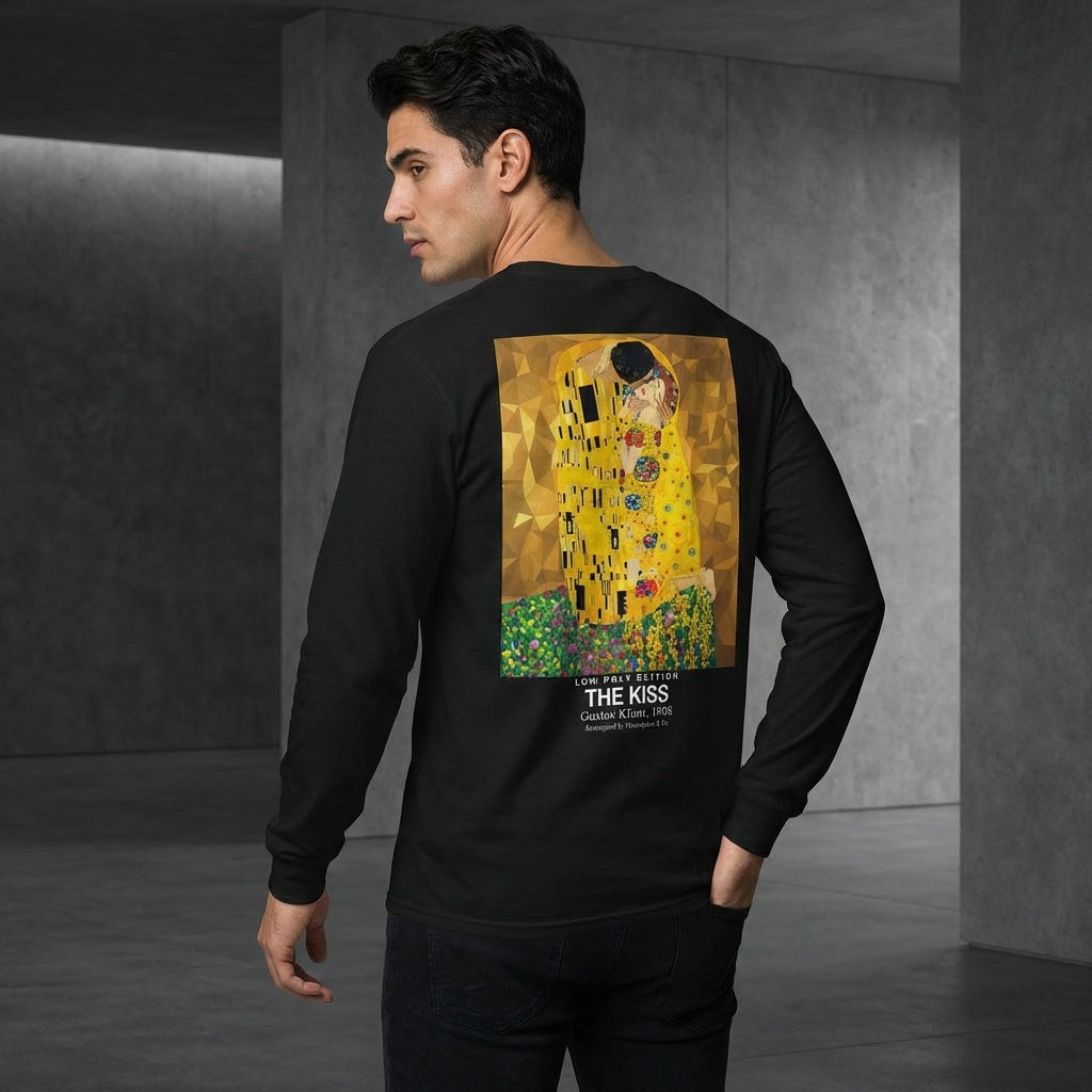 The Kiss Longsleeve T-Shirt - LOW POLY EDITION-1