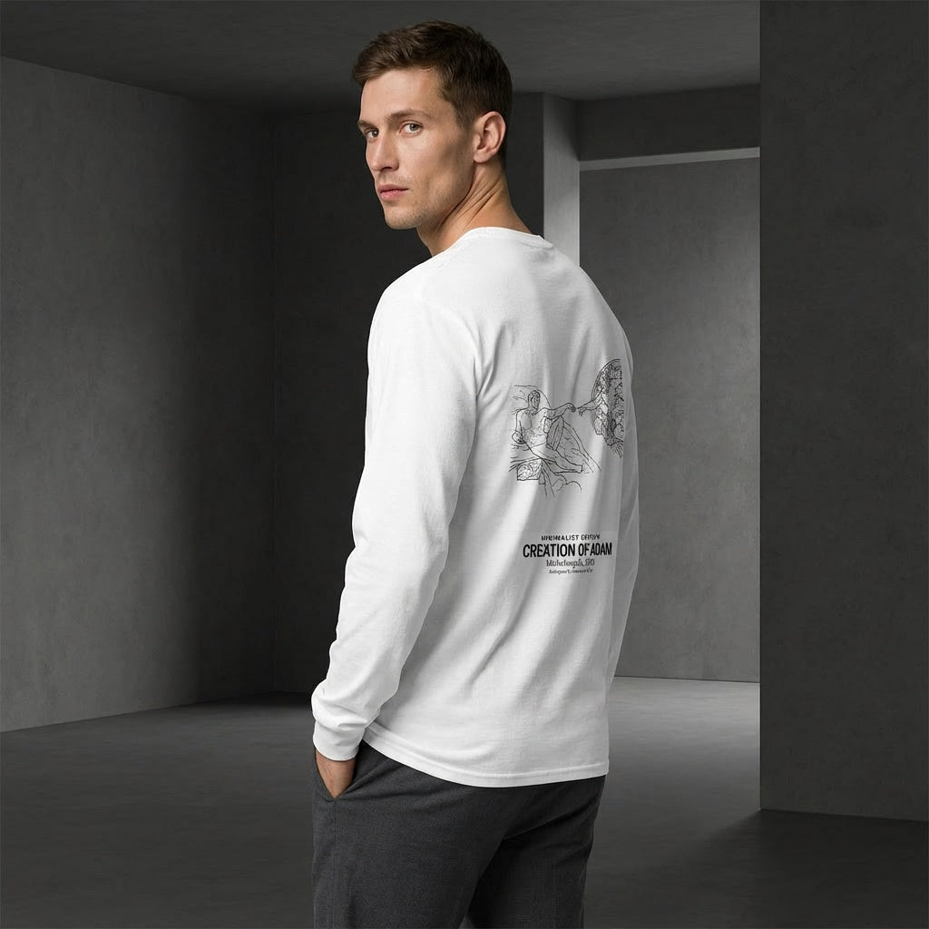 Creation of Adam Longsleeve T-Shirt - MINIMALIST EDITION-2