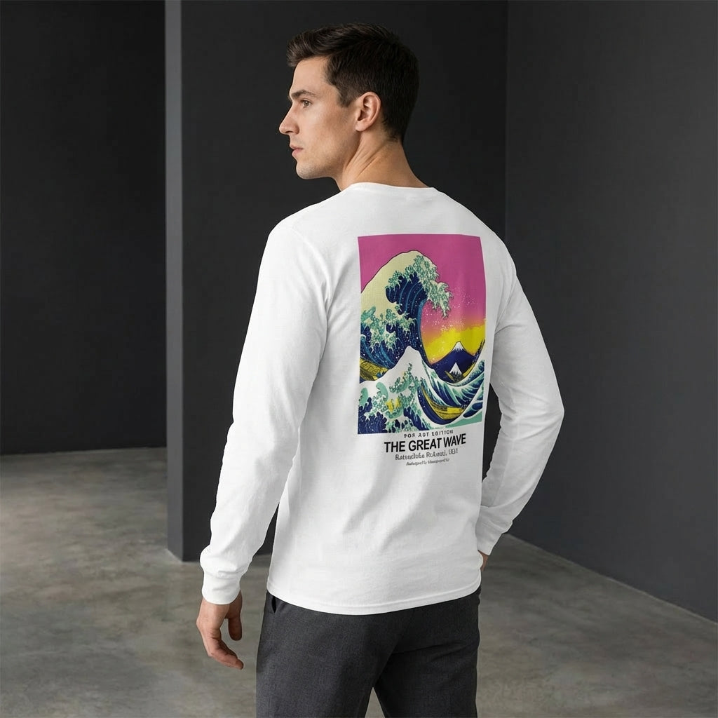 The Great Wave Longsleeve T-Shirt - POP ART EDITION-2