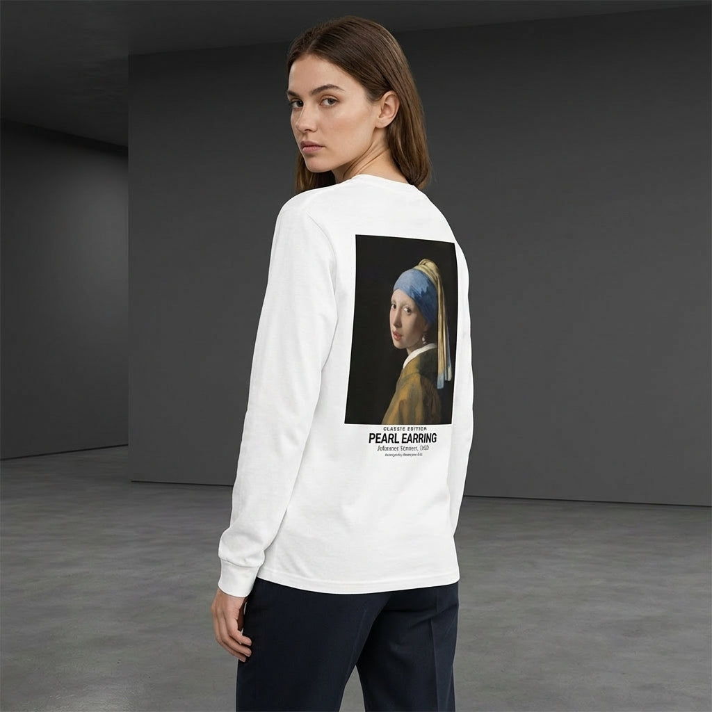 Girl with a Pearl Earring Longsleeve T-Shirt - CLASSIC EDITION