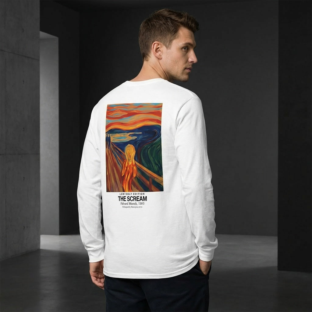 The Scream Longsleeve T-Shirt - LOW POLY EDITION-3