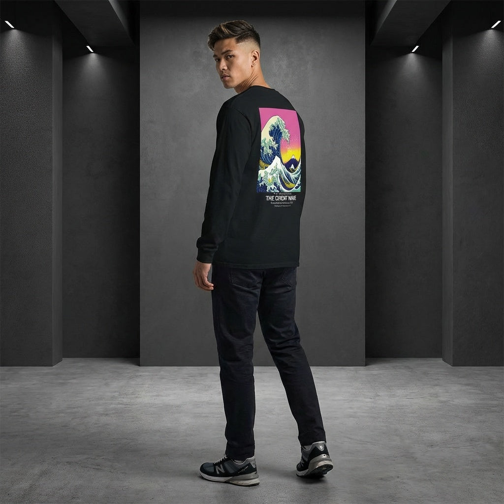 The Great Wave Longsleeve T-Shirt - POP ART EDITION-4