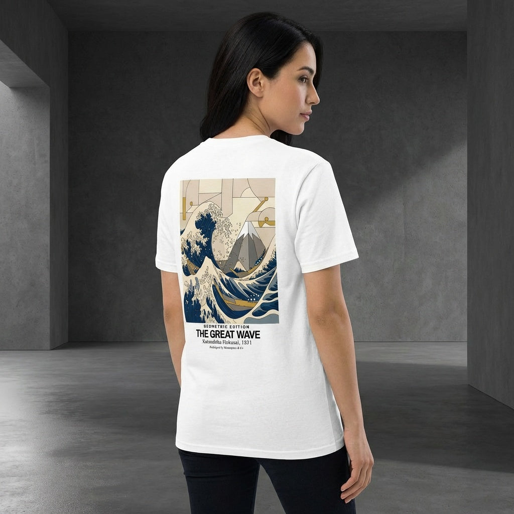 The Great Wave T-Shirt - GEOMETRIC EDITION-3