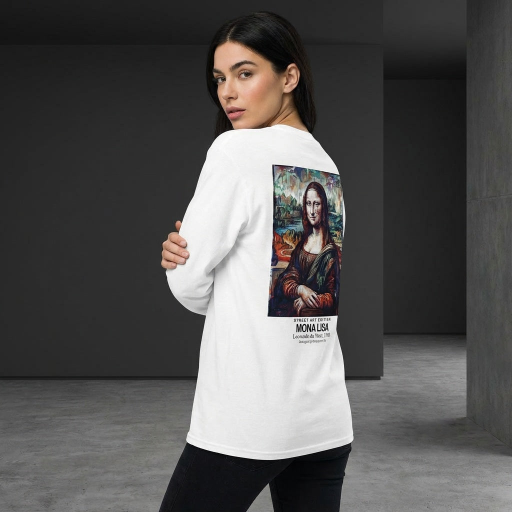 Mona Lisa Longsleeve T-Shirt - STREET ART EDITION-4