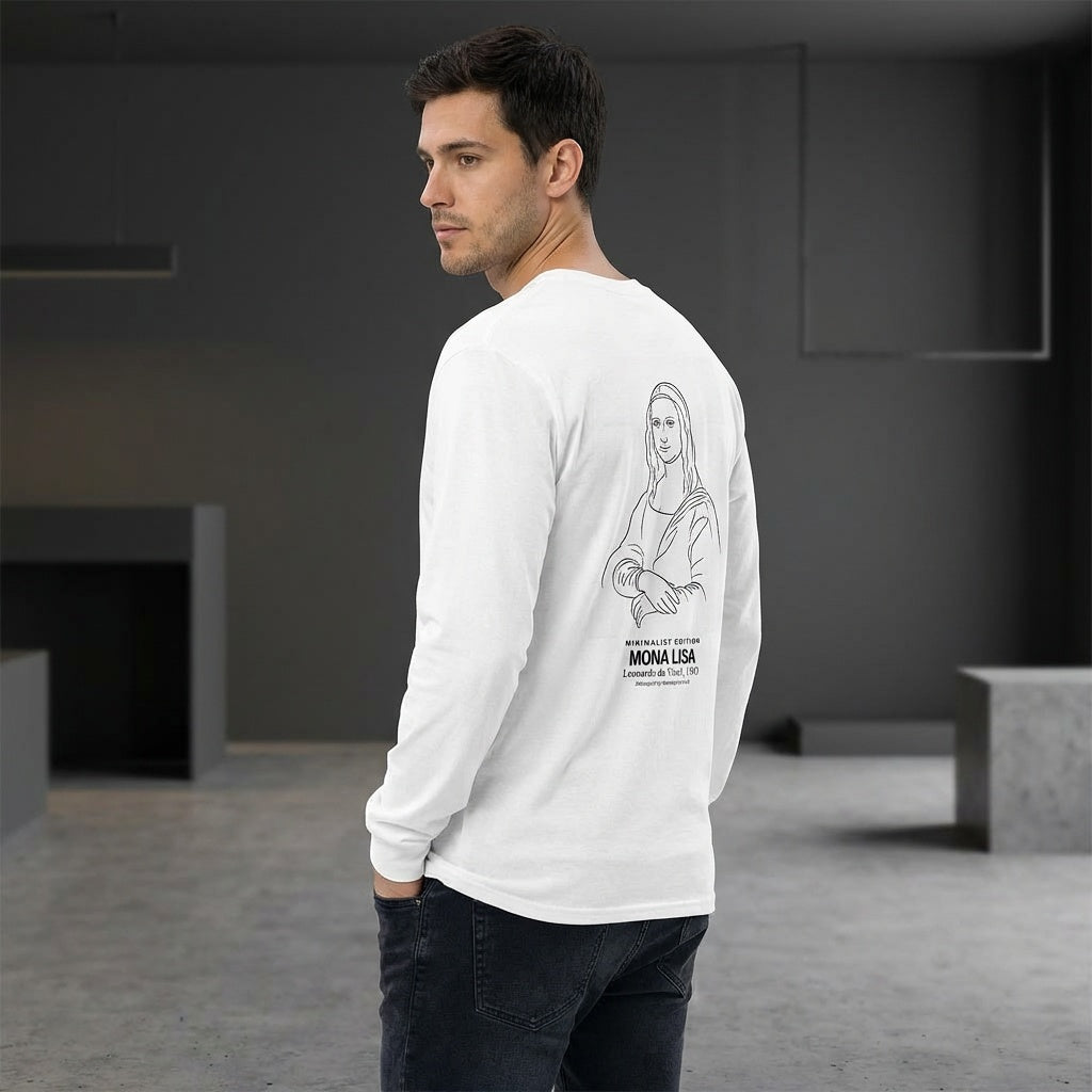 Mona Lisa Longsleeve T-Shirt - MINIMALIST EDITION-2