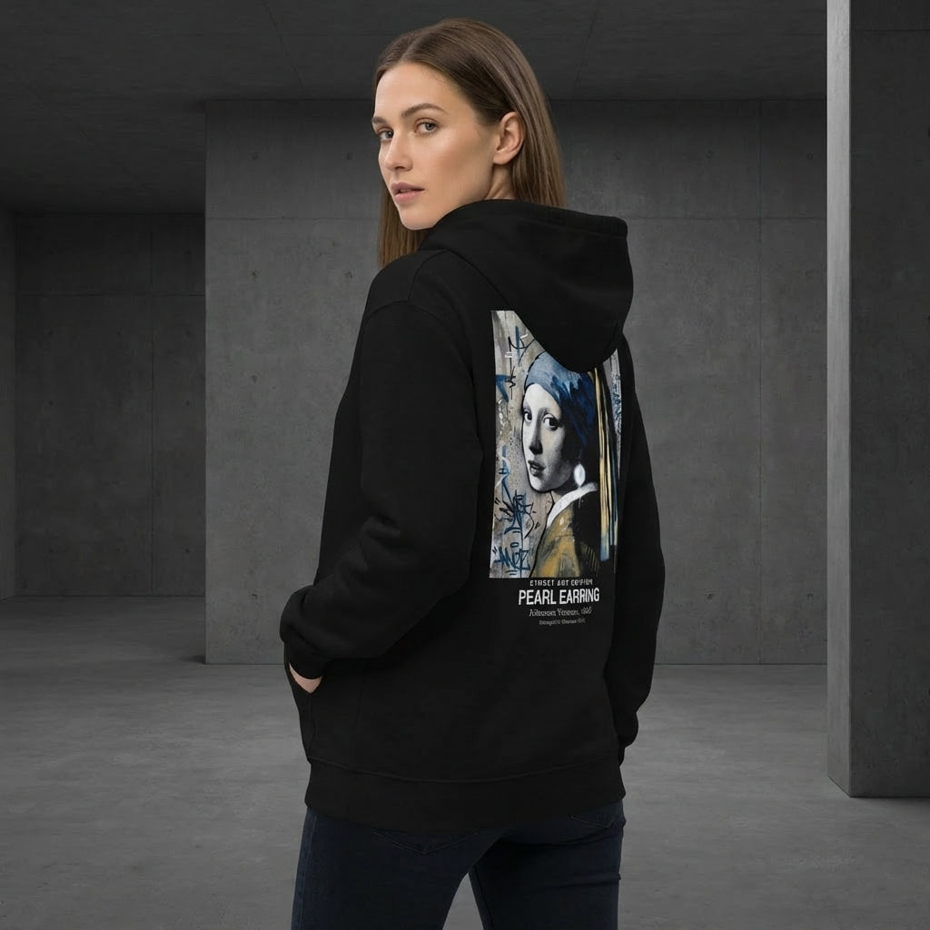 Girl with a Pearl Earring Hoodie - STREET ART EDITION-2
