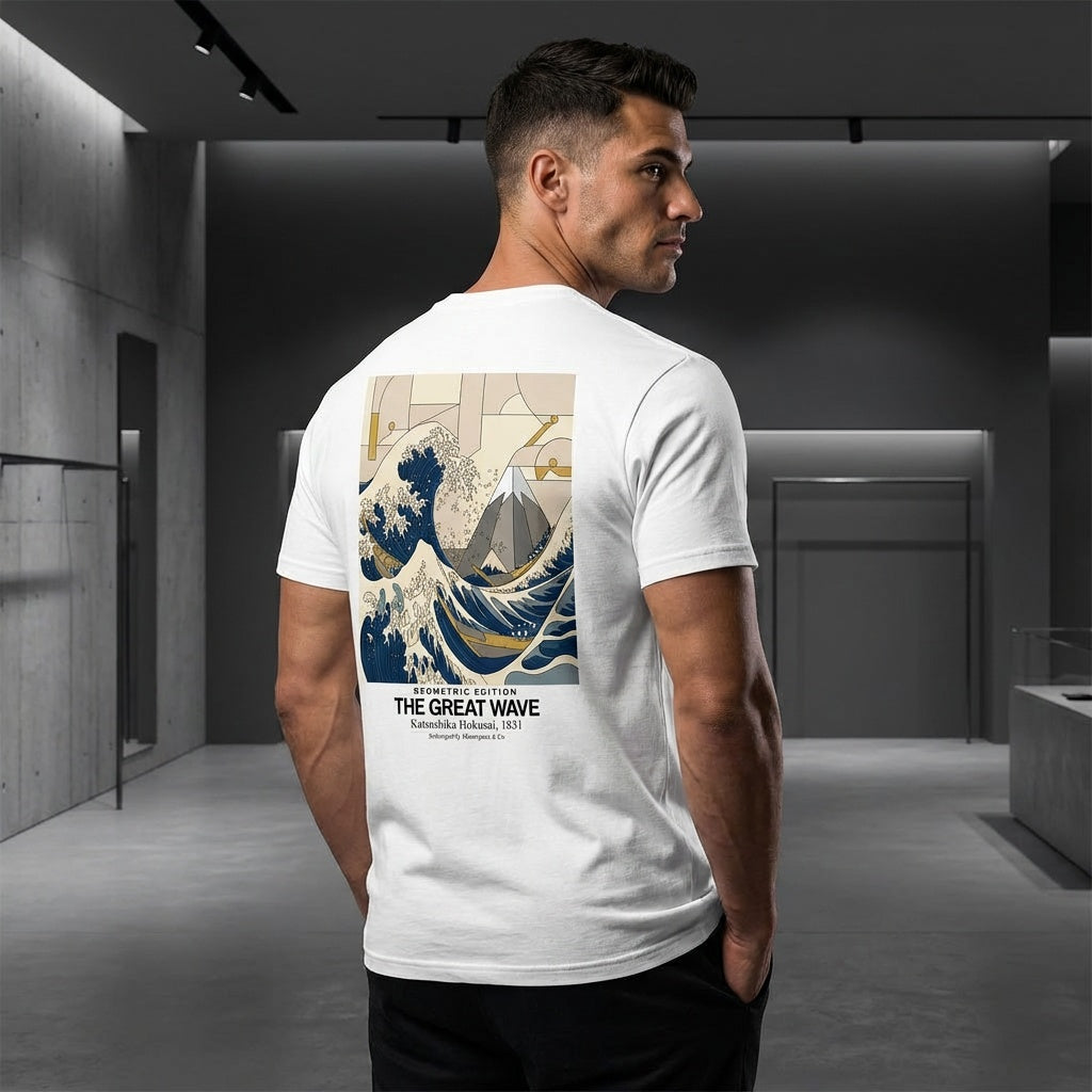 The Great Wave T-Shirt - GEOMETRIC EDITION-4
