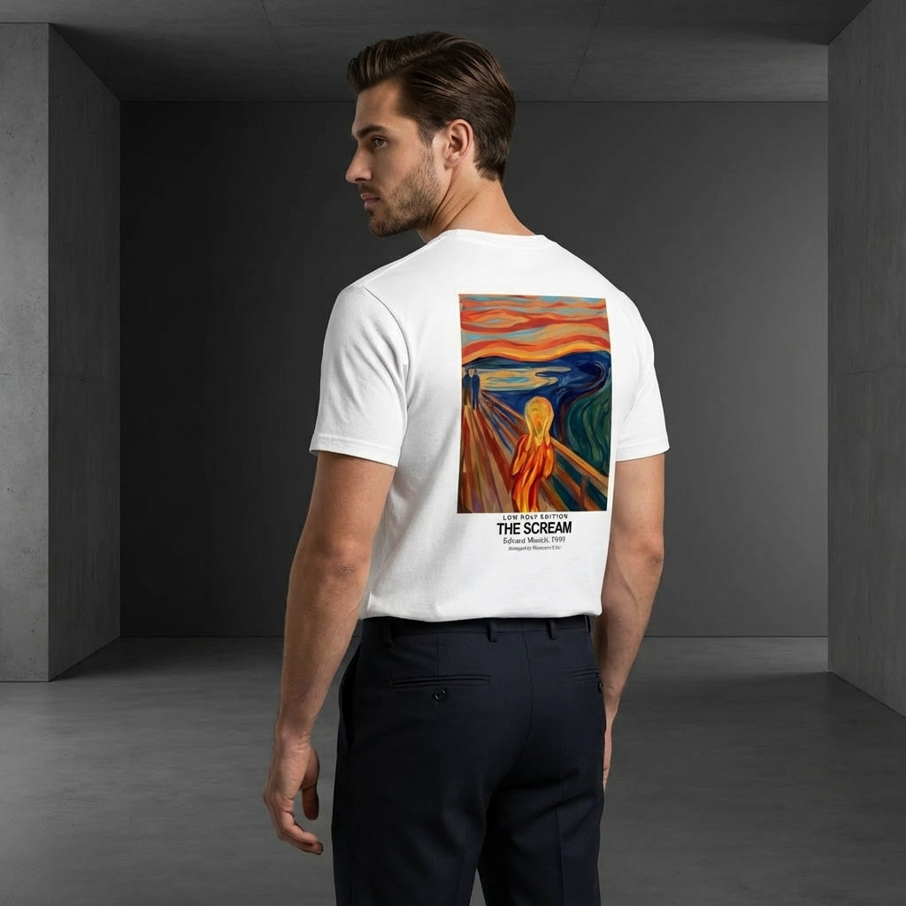 The Scream T-Shirt - LOW POLY EDITION-3