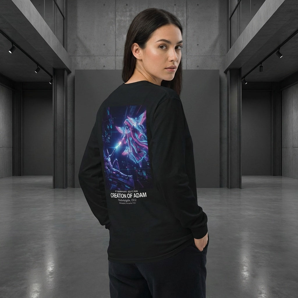 Creation of Adam Longsleeve T-Shirt - CYBERPUNK EDITION-2