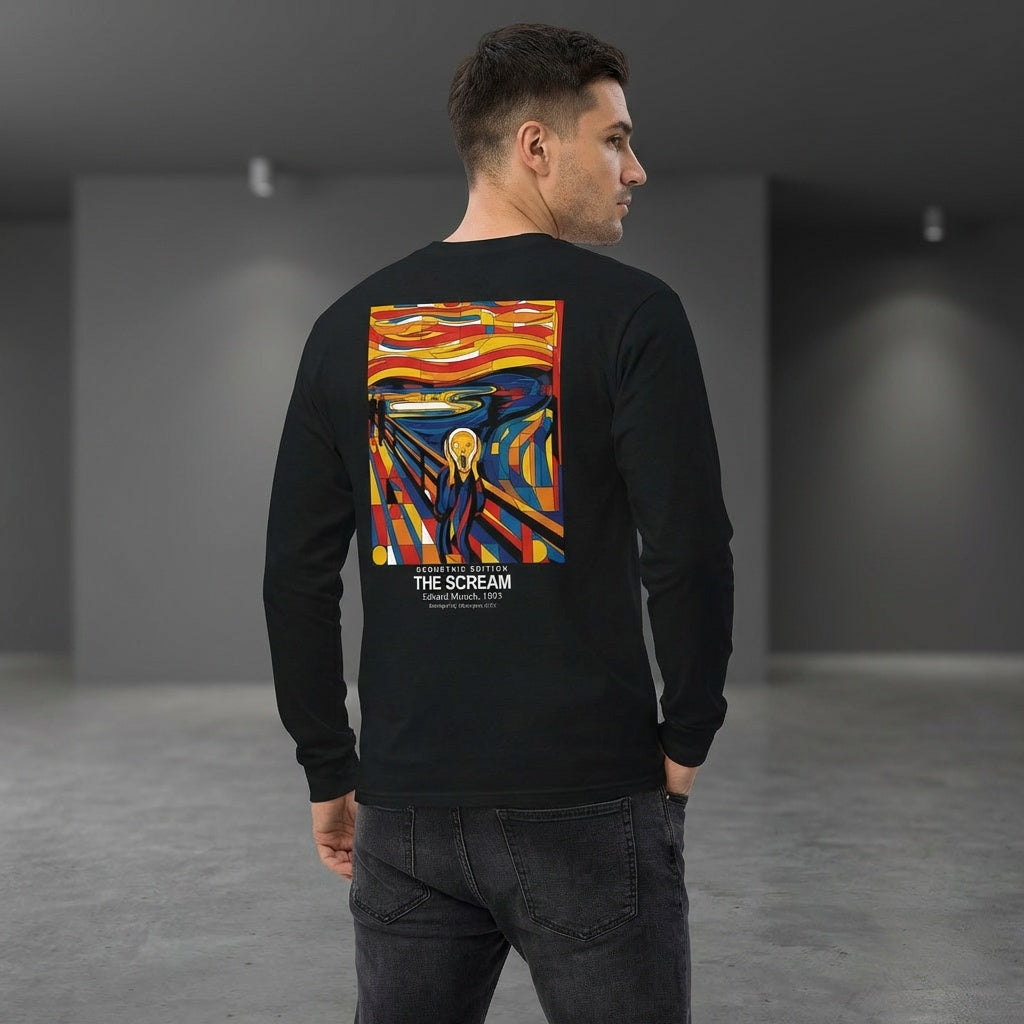 The Scream Longsleeve T-Shirt - GEOMETRIC EDITION