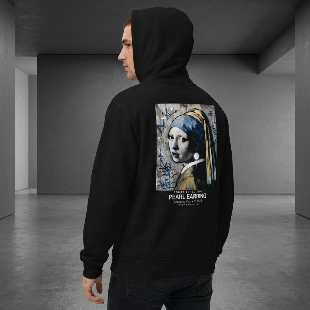 Girl with a Pearl Earring Hoodie - STREET ART EDITION
