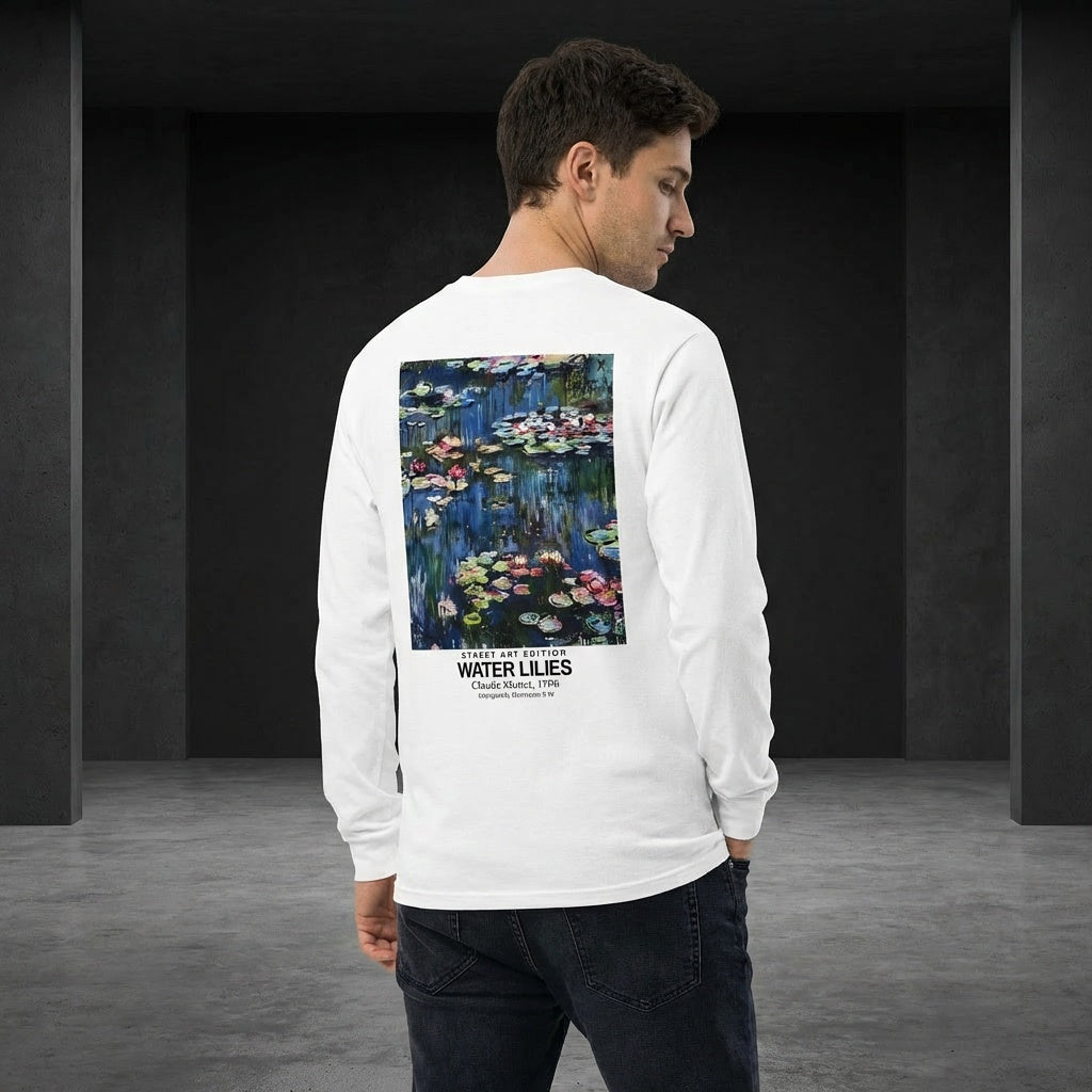 Water Lilies Longsleeve T-Shirt - STREET ART EDITION-4