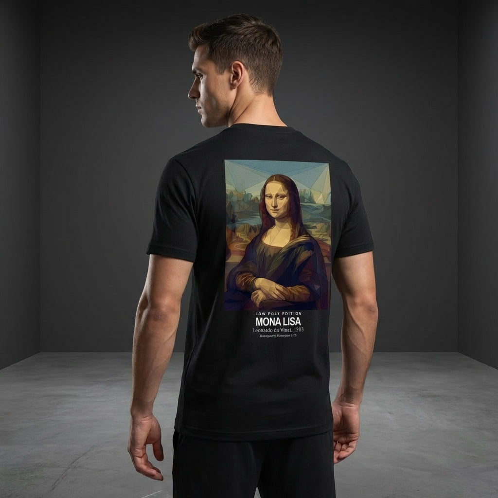 Mona Lisa T-Shirt - LOW POLY EDITION-3