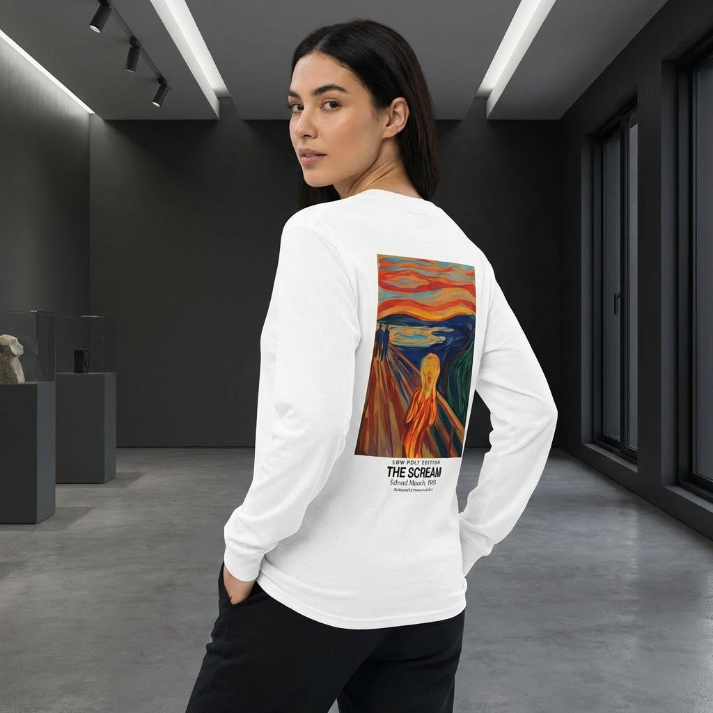 The Scream Longsleeve T-Shirt - LOW POLY EDITION-4