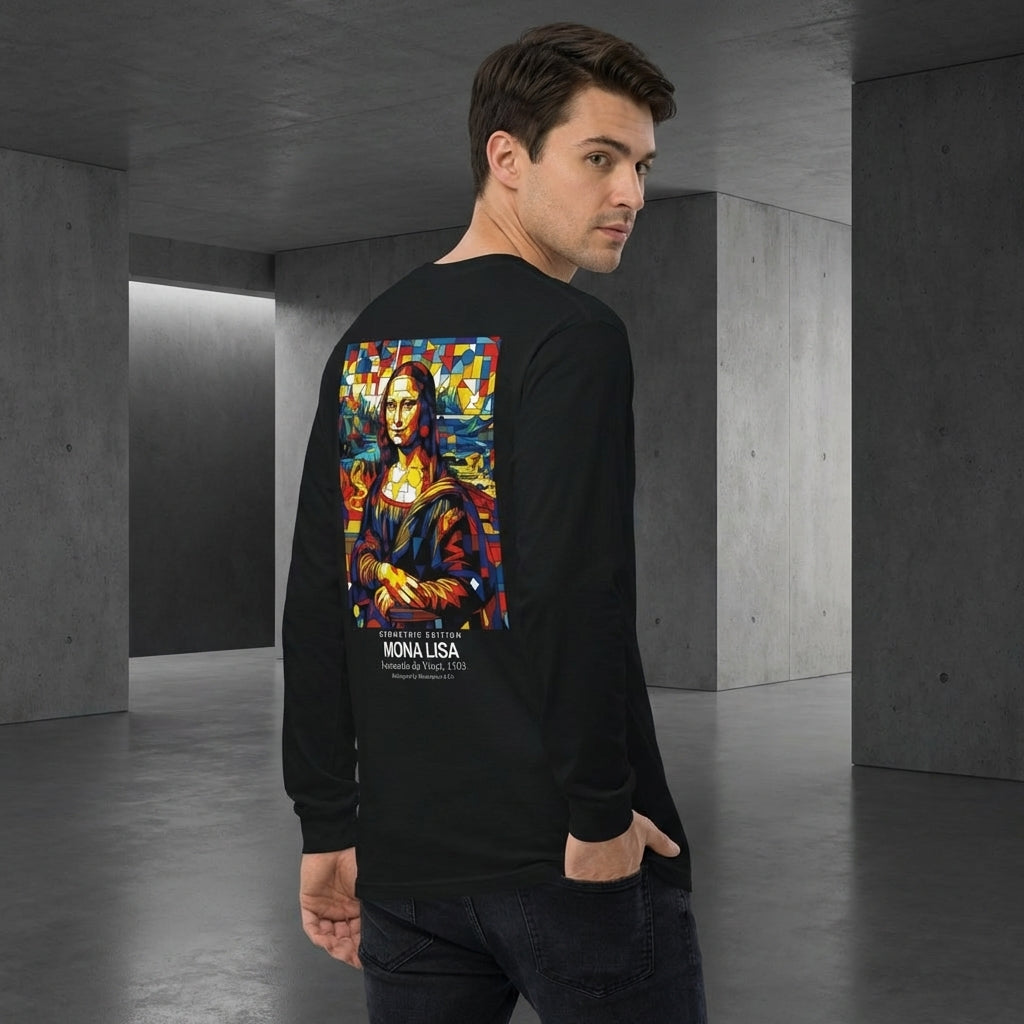 Mona Lisa Longsleeve T-Shirt - GEOMETRIC EDITION-2