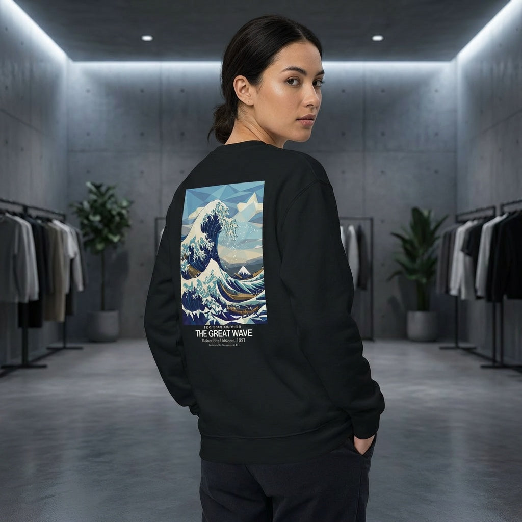The Great Wave Sweater - LOW POLY EDITION-1