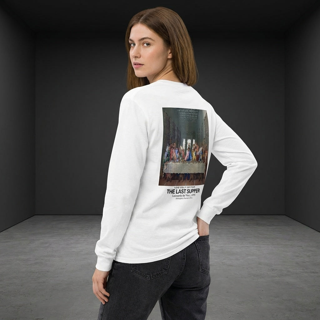 The Last Supper Longsleeve T-Shirt - LOW POLY EDITION-4