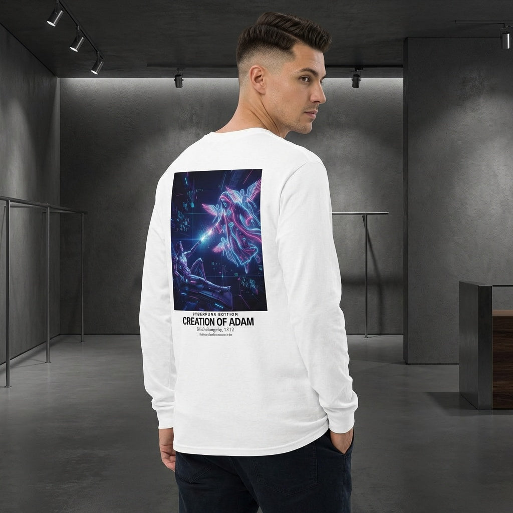 Creation of Adam Longsleeve T-Shirt - CYBERPUNK EDITION-3