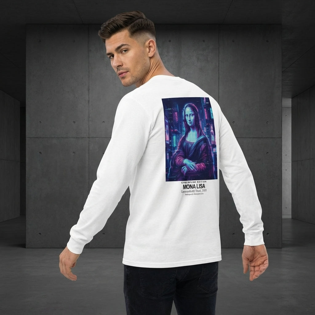 Mona Lisa Longsleeve T-Shirt - CYBERPUNK EDITION-4