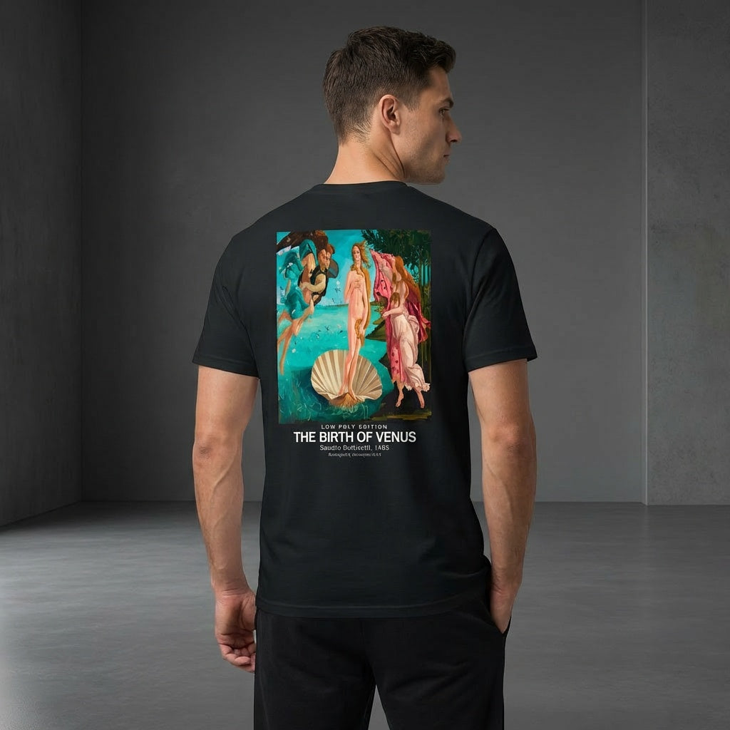 The Birth of Venus T-Shirt - LOW POLY EDITION-2