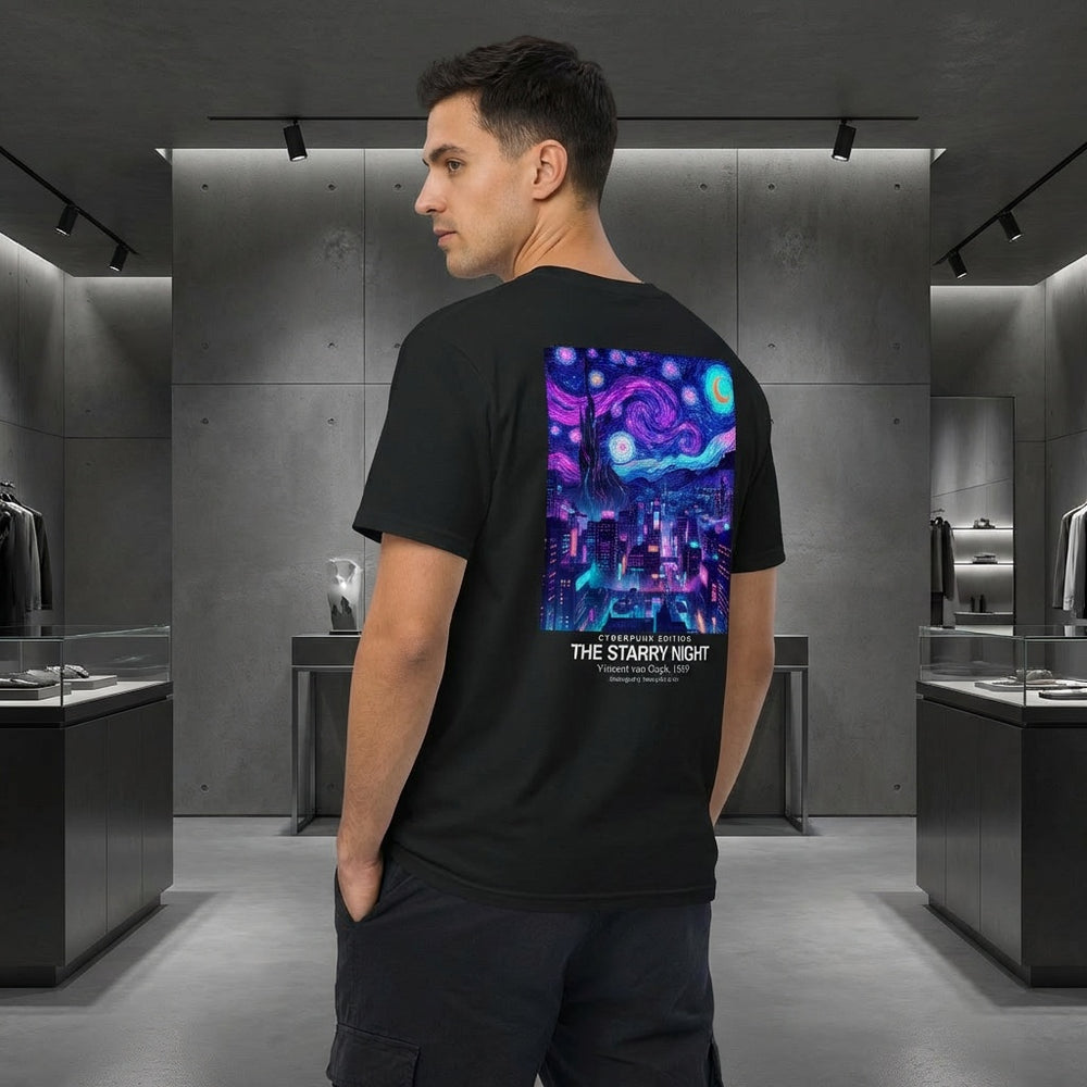 The Starry Night T-Shirt - CYBERPUNK EDITION