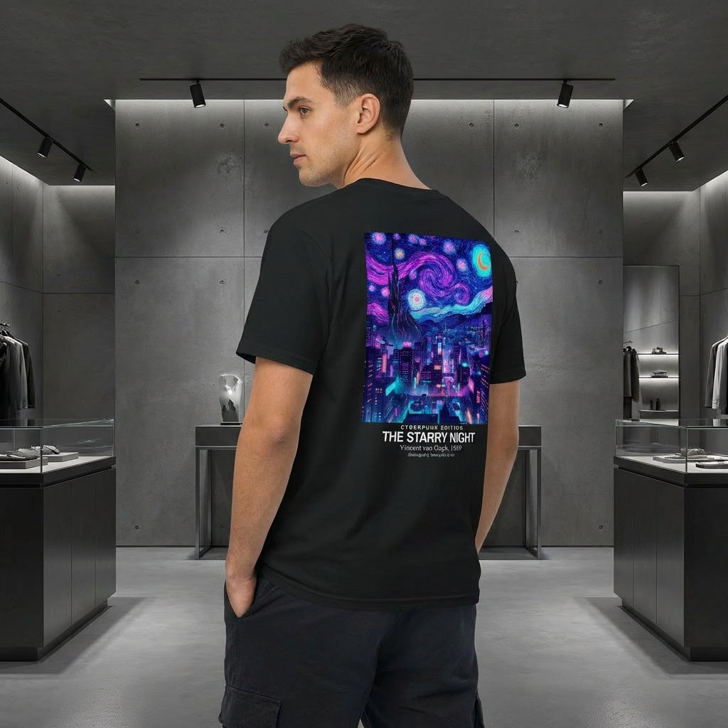 The Starry Night T-Shirt - CYBERPUNK EDITION