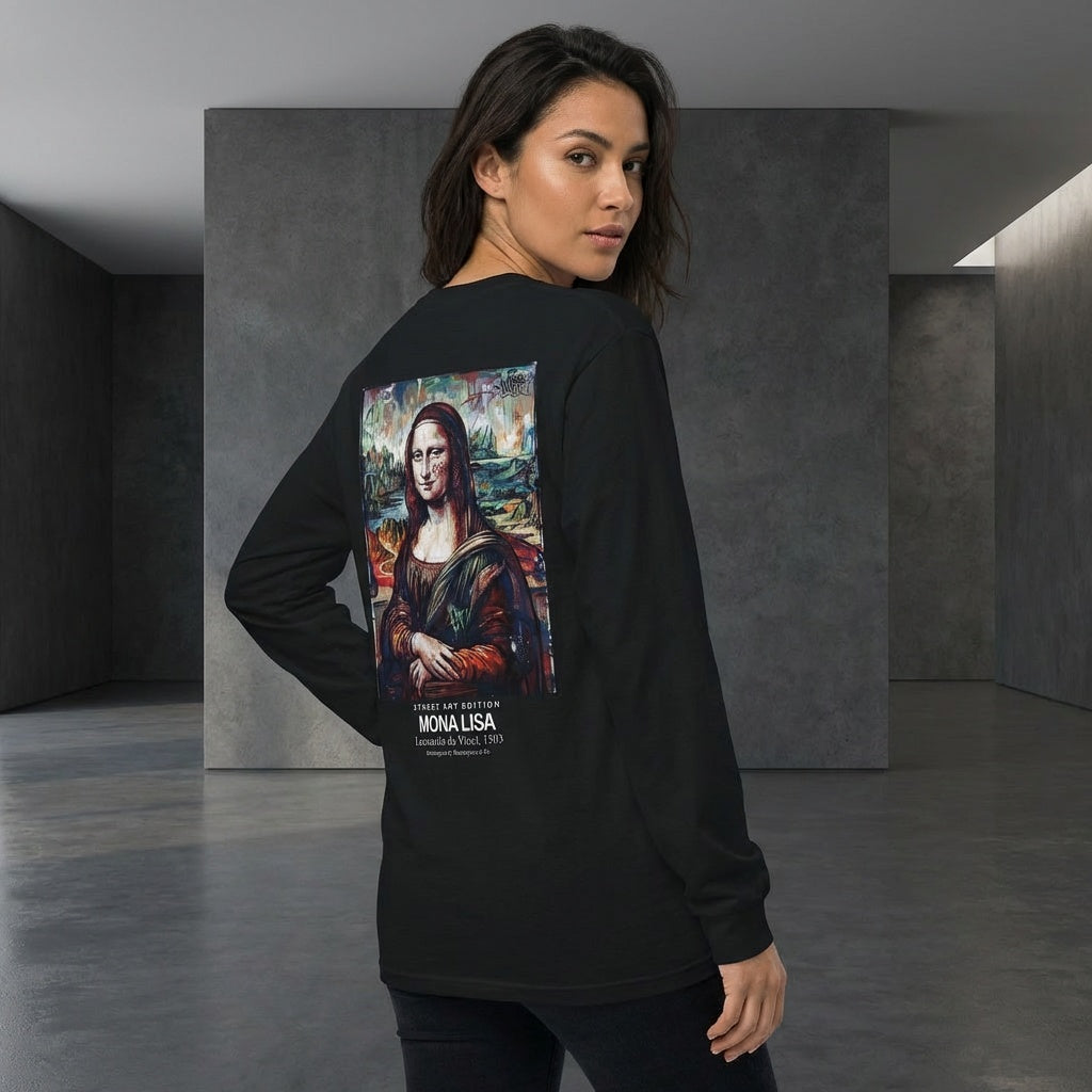 Mona Lisa Longsleeve T-Shirt - STREET ART EDITION-2