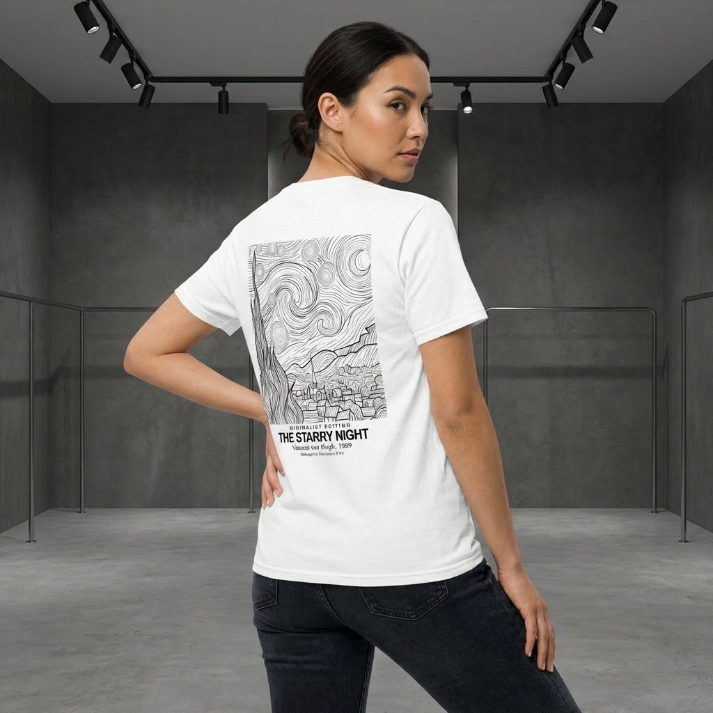 The Starry Night T-Shirt - MINIMALIST EDITION-2