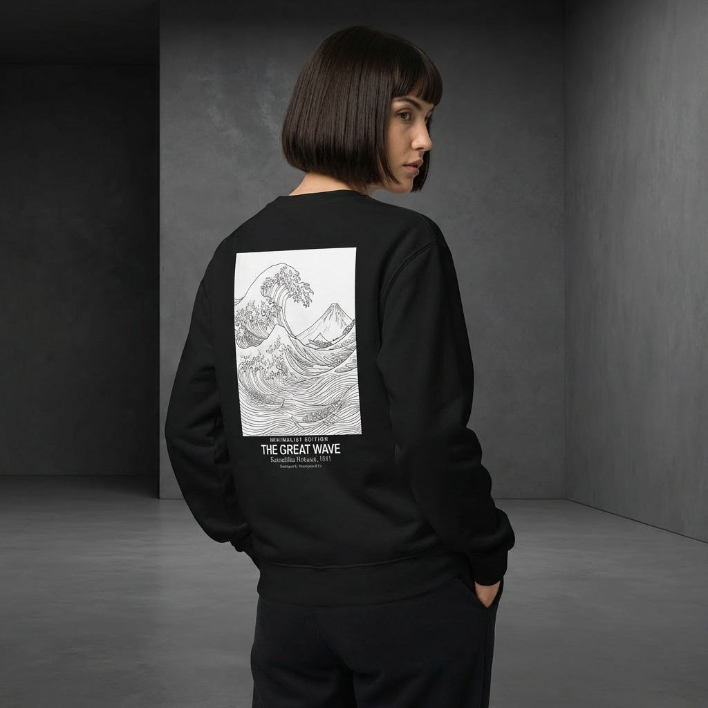 The Great Wave Sweater - MINIMALIST EDITION-4