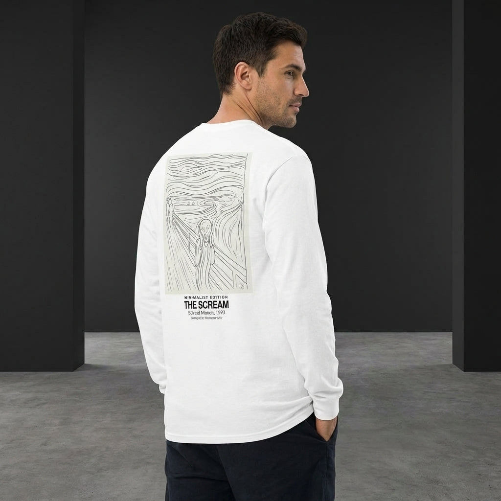 The Scream Longsleeve T-Shirt - MINIMALIST EDITION-2
