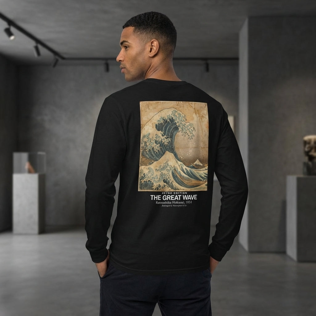 The Great Wave Longsleeve T-Shirt - RETRO EDITION