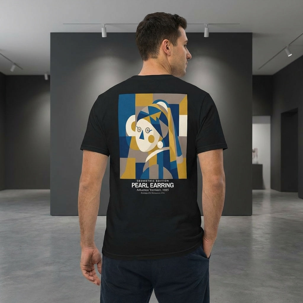 Girl with a Pearl Earring T-Shirt - GEOMETRIC EDITION-4