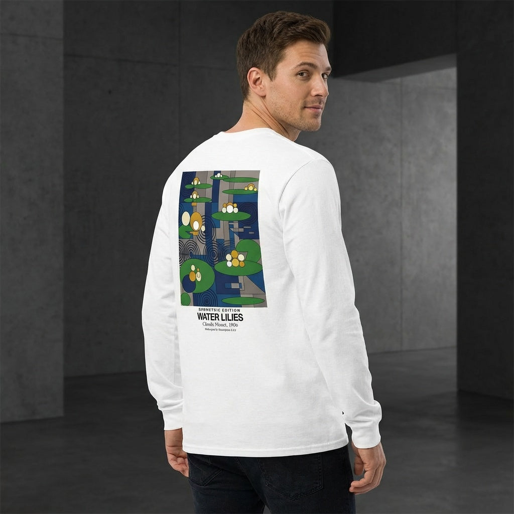 Water Lilies Longsleeve T-Shirt - GEOMETRIC EDITION-2