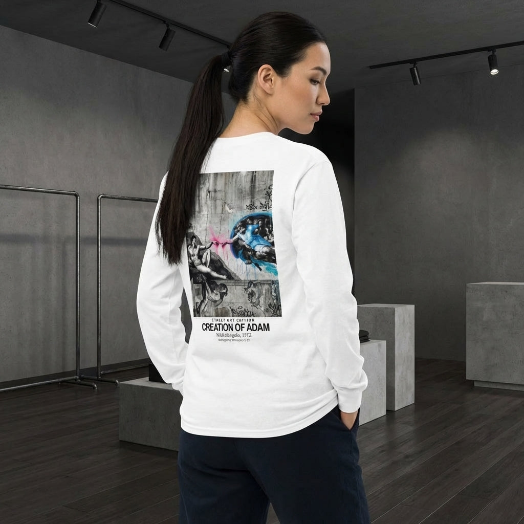 Creation of Adam Longsleeve T-Shirt - STREET ART EDITION-3