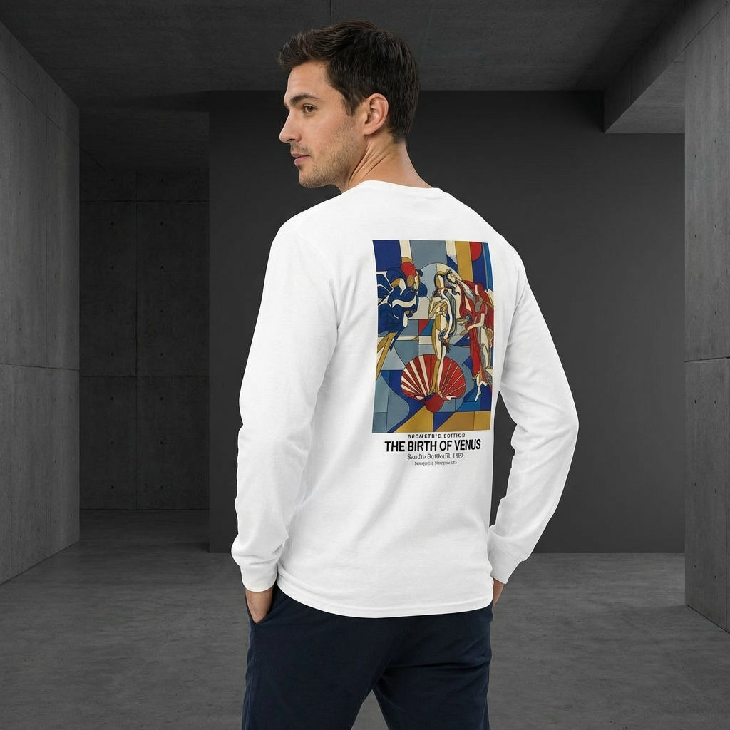 The Birth of Venus Longsleeve T-Shirt - GEOMETRIC EDITION-3
