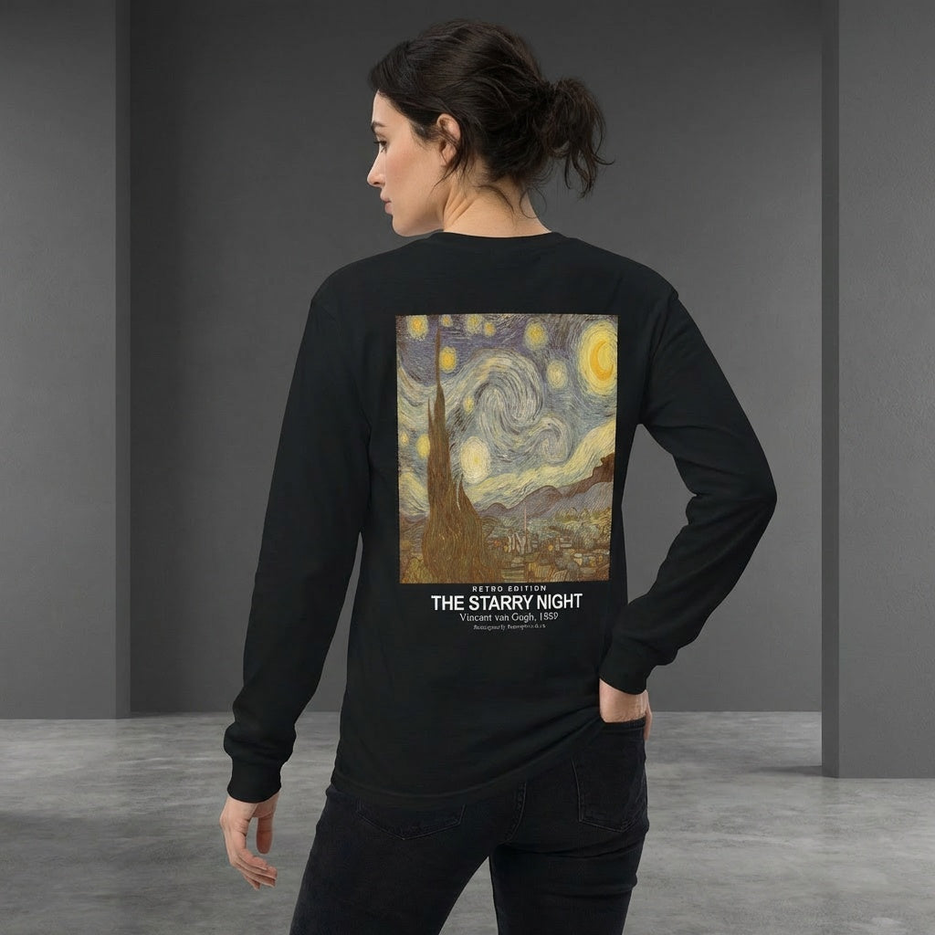 The Starry Night Longsleeve T-Shirt - RETRO EDITION-4