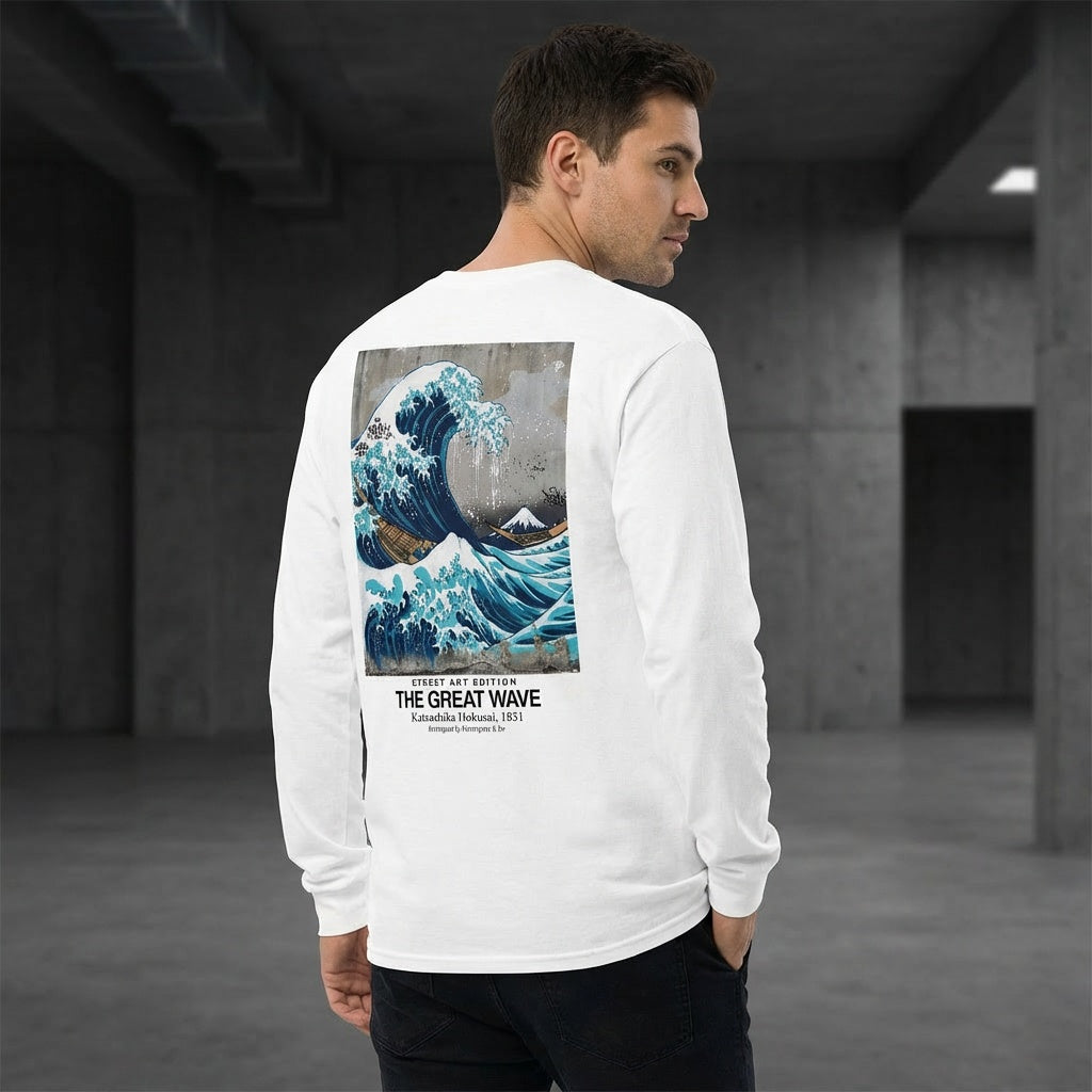 The Great Wave Longsleeve T-Shirt - STREET ART EDITION-3