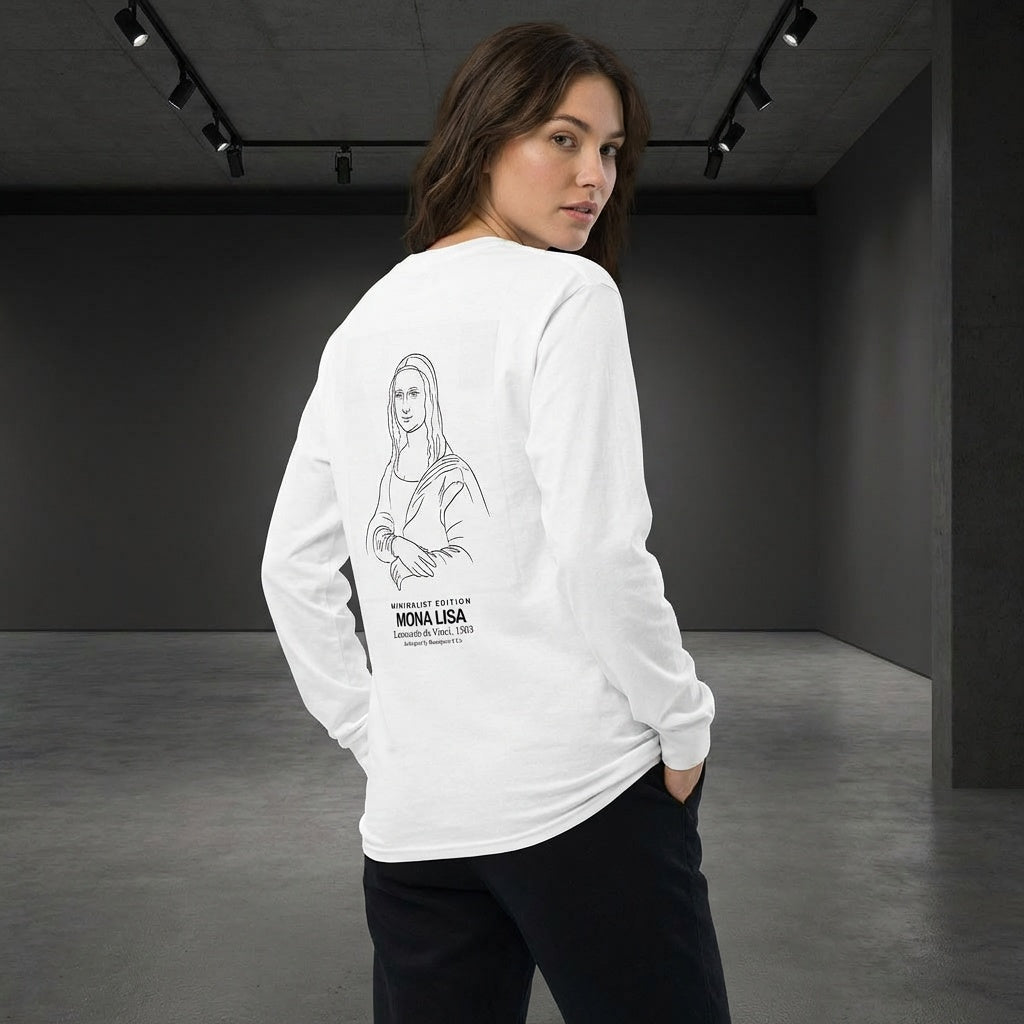 Mona Lisa Longsleeve T-Shirt - MINIMALIST EDITION