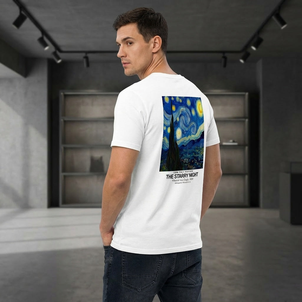 The Starry Night T-Shirt - LOW POLY EDITION-3