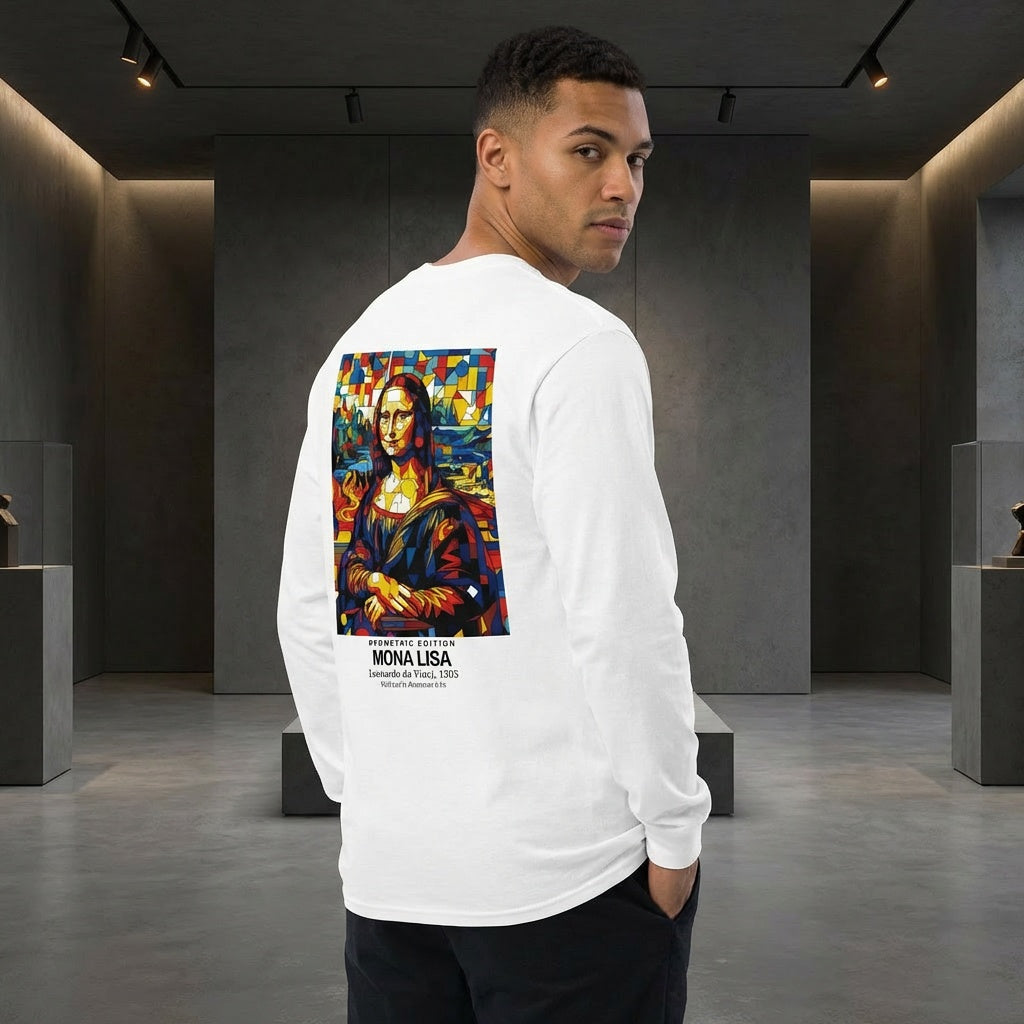 Mona Lisa Longsleeve T-Shirt - GEOMETRIC EDITION-4