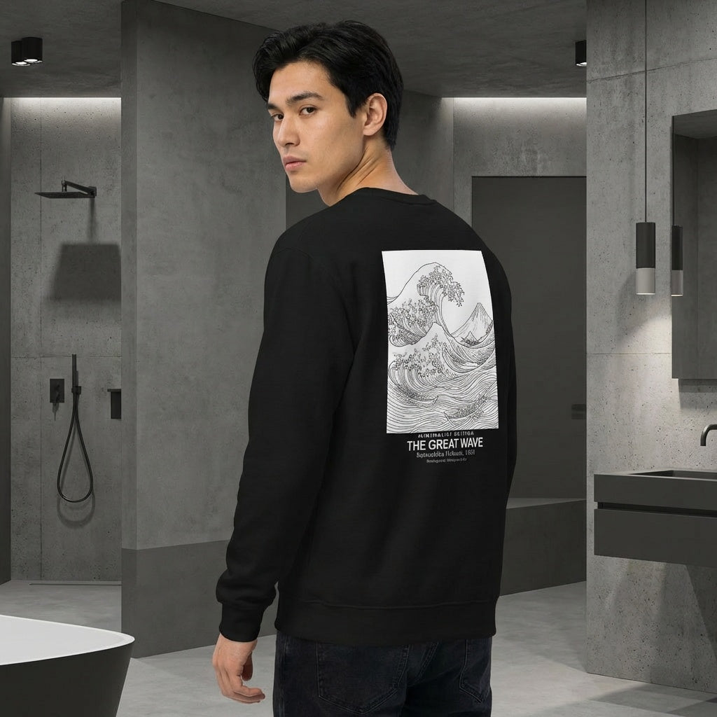 The Great Wave Sweater - MINIMALIST EDITION-3
