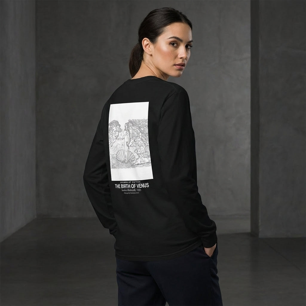 The Birth of Venus Longsleeve T-Shirt - MINIMALIST EDITION-4
