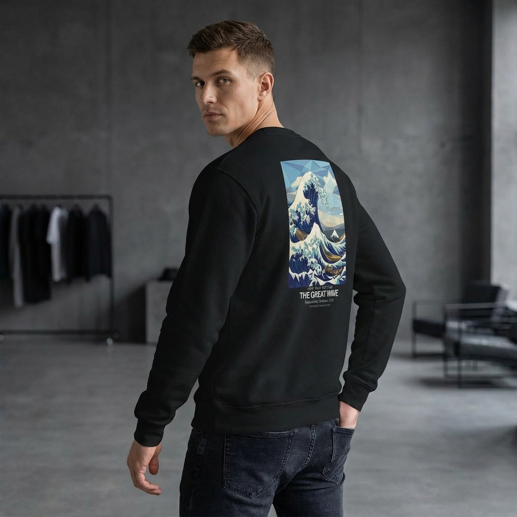 The Great Wave Sweater - LOW POLY EDITION-2