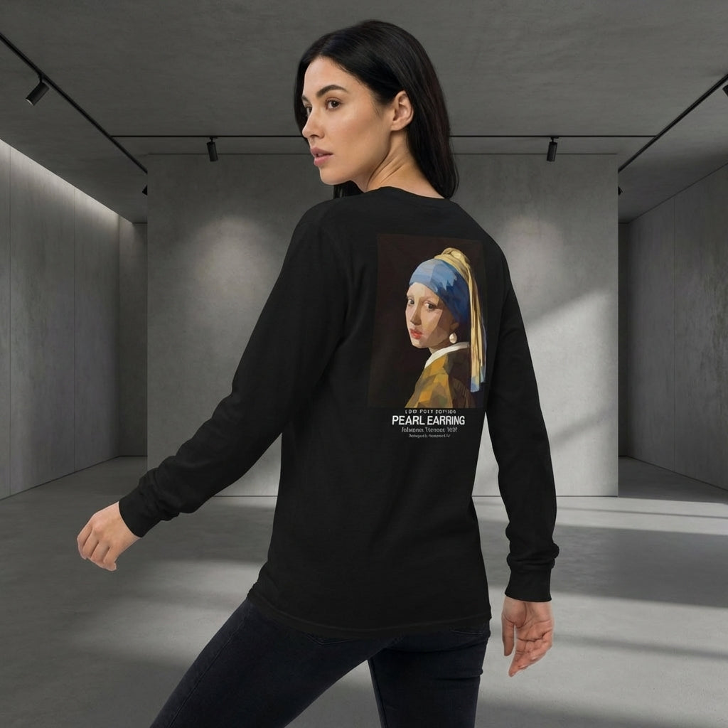 Girl with a Pearl Earring Sweater - LOW POLY EDITION-4