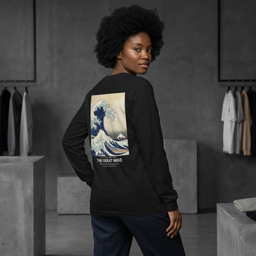 The Great Wave Longsleeve T-Shirt - CLASSIC EDITION-3